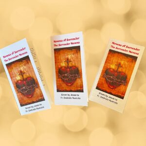 3Pack Novena of Surrender to the Will of God Trifold Holy Card