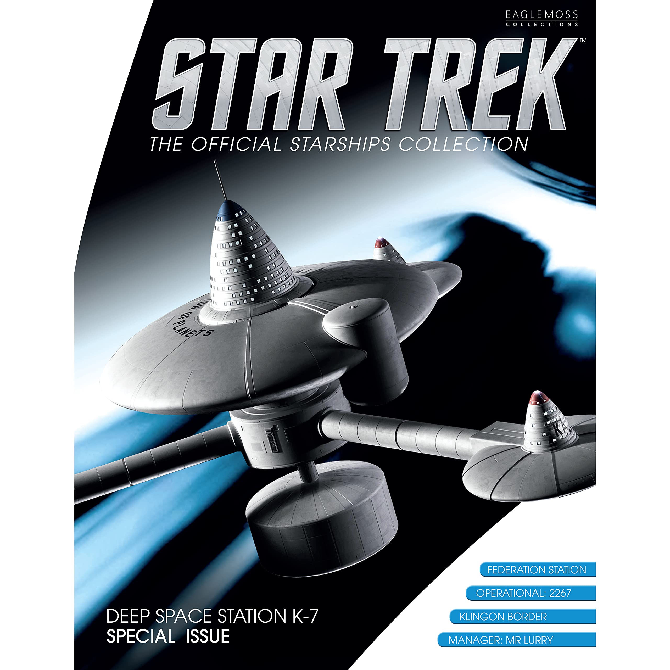 Eaglemoss Star Trek Starships Special #16 Deep Space Station K-7 with Collector Magazine