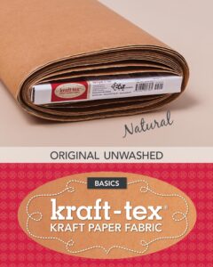 kraft-tex bolt natural original unwashed: kraft fabric paper, 19” x 10 yard bolt (kraft-tex basics)