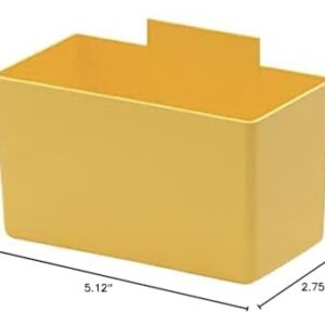 Quantum Storage Bin Cup - 5 1/8in. x 2 3/4in. x 3in. Size, Yellow, Carton of 48