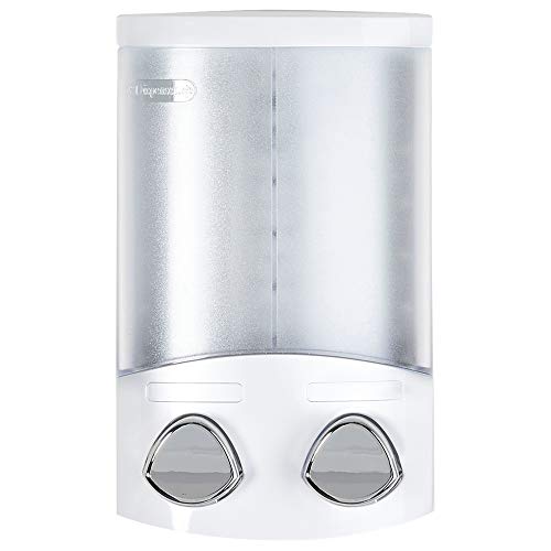 Better Living Products, White 76254-1 Euro Series 2-Chamber Soap and Shower Dispenser