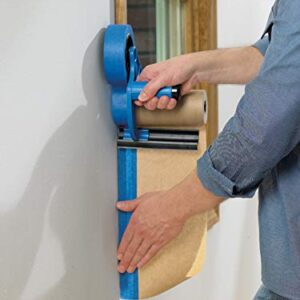 ScotchBlue Painter's Tape and Paper Dispenser, Applies Masking Paper with Painter’s Tape to Protect and Cover Surfaces, Tape Dispenser Includes Plastic Blade, Fits 12 Inch Masking Paper