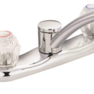 Moen 7910 Chateau Two-Handle Low-Arc Kitchen Faucet 7910, Chrome