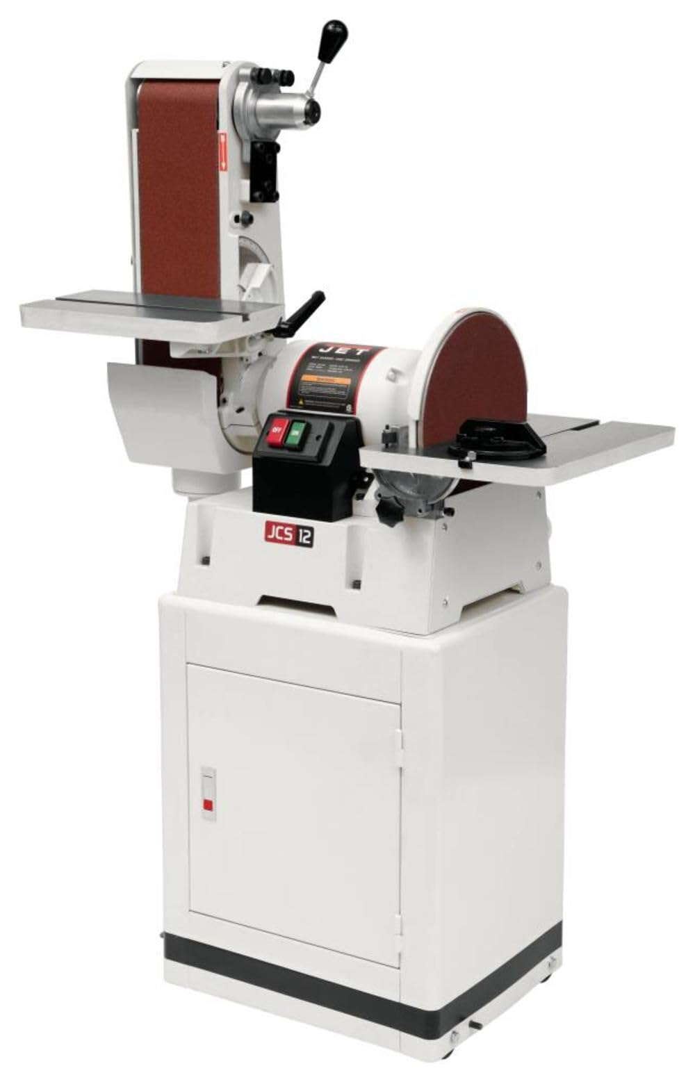 JET 6" x 48" Belt and 12" Disc Sander with Closed Stand, 1-1/2 HP, 115/230V 1Ph (Model JSG-6CS)