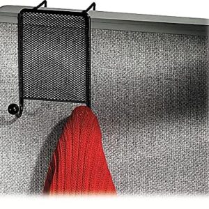 Fellowes Mesh Partition Additions Double Coat Hook, Black (75903)