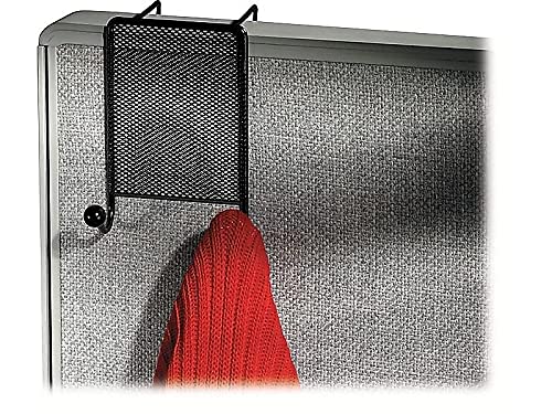 Fellowes Mesh Partition Additions Double Coat Hook, Black (75903)