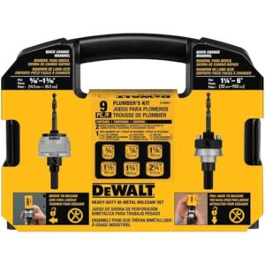 DEWALT Bi-Metal Hole Saw Kit for Wood, Metal and Plastic (D180001)