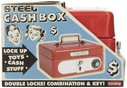 Schylling Locking Cash Box Red, 1 EA