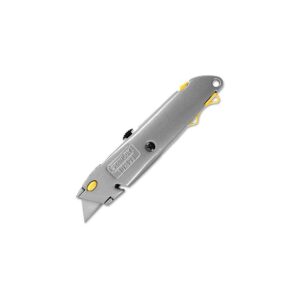 Stanley 10-499 Quick-Change Utility Knife with Retractable Blade and Twine Cutter, Silver