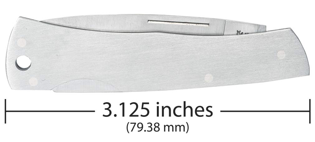 Case WR XX Pocket Knife Brushed Stainless Executive Lockback Item #004 - (M1059L SS) - Length Closed: 3 1/8 Inches