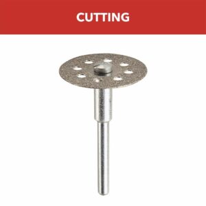 Dremel 545 Diamond Cut-Off Wheel with Mandrel, 7/8” (22.2mm) Diameter, Cutting Rotary Tool Accessory (1 Piece)