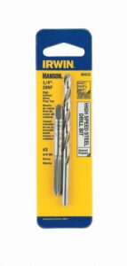 irwin tools irwin hanson 1/4" - 28 nf tap and no. 3 drill bit set, 80232