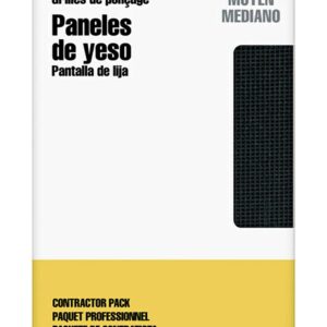 3M Pro-Pak Drywall Sanding Screen, 25 Count, 120 Grit, 4.2 in x 11.25 in, Pre-Cut Screens Fit Most Drywall Sanding Tools, Heavy-Duty Paper Backing Resist Tearing, Long Lasting (99438)