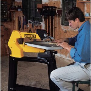 DEWALT Scroll Saw, 1.3 Amp, 20 in Steel Blade, With Variable-Speed Trigger, For Precise Cuts (DW788)