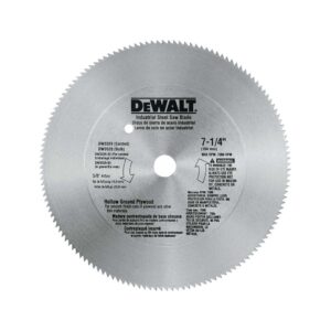 dewalt circular saw blade, 7 1/4 inch, 140 tooth, wood cutting (dw3326)