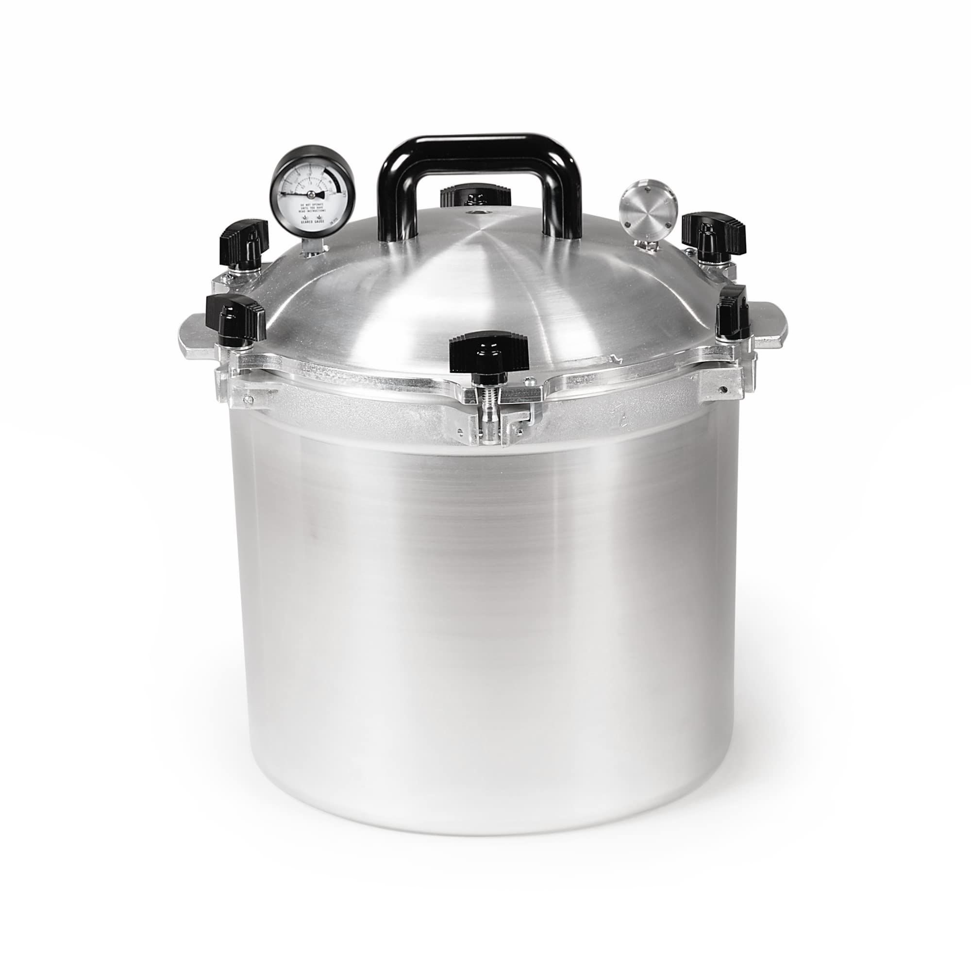 All American 1930: 21.5qt Pressure Cooker/Canner (The 921) - Exclusive Metal-to-Metal Sealing System - Easy to Open & Close - Suitable for Gas, Electric, or Flat Top Stoves - Made in the USA