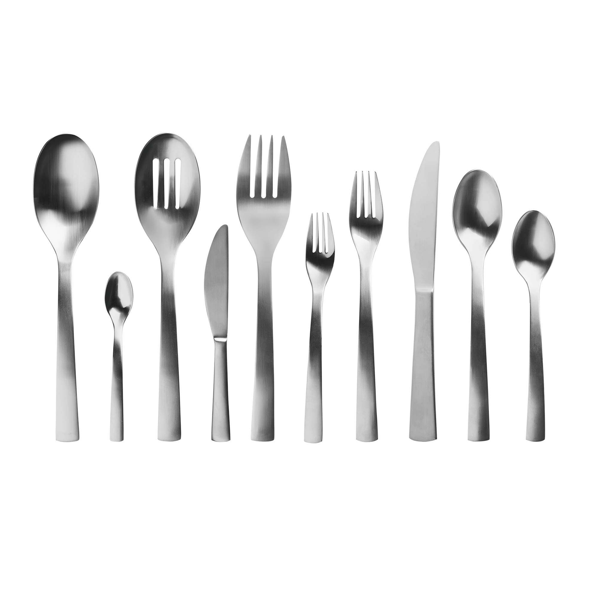 Gourmet Settings Carry On 45pc Set Flatware, 45 Piece, Silver