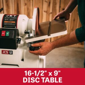 JET 6" x 48" Belt and 12" Disc Sander with Closed Stand, 1-1/2 HP, 115/230V 1Ph (Model JSG-6CS)