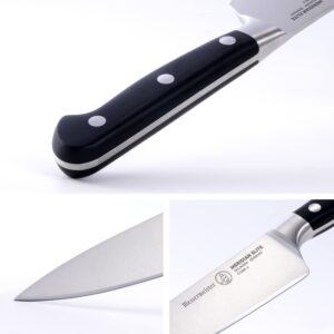 Messermeister Meridian Elite 6” Traditional Chef’s Knife - Fine German Steel Alloy Blade - Rust Resistant & Easy to Maintain