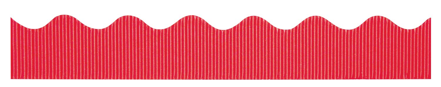 Pacon Bordette Decorative Border, 2.25" X 50 Ft Roll, Flame Red