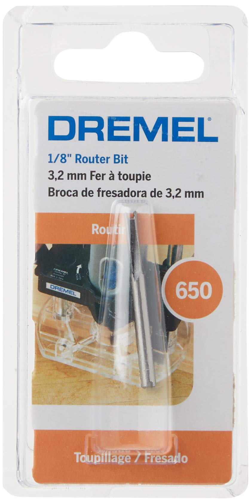 Dremel 650 1/8-Inch Straight Routing Bit