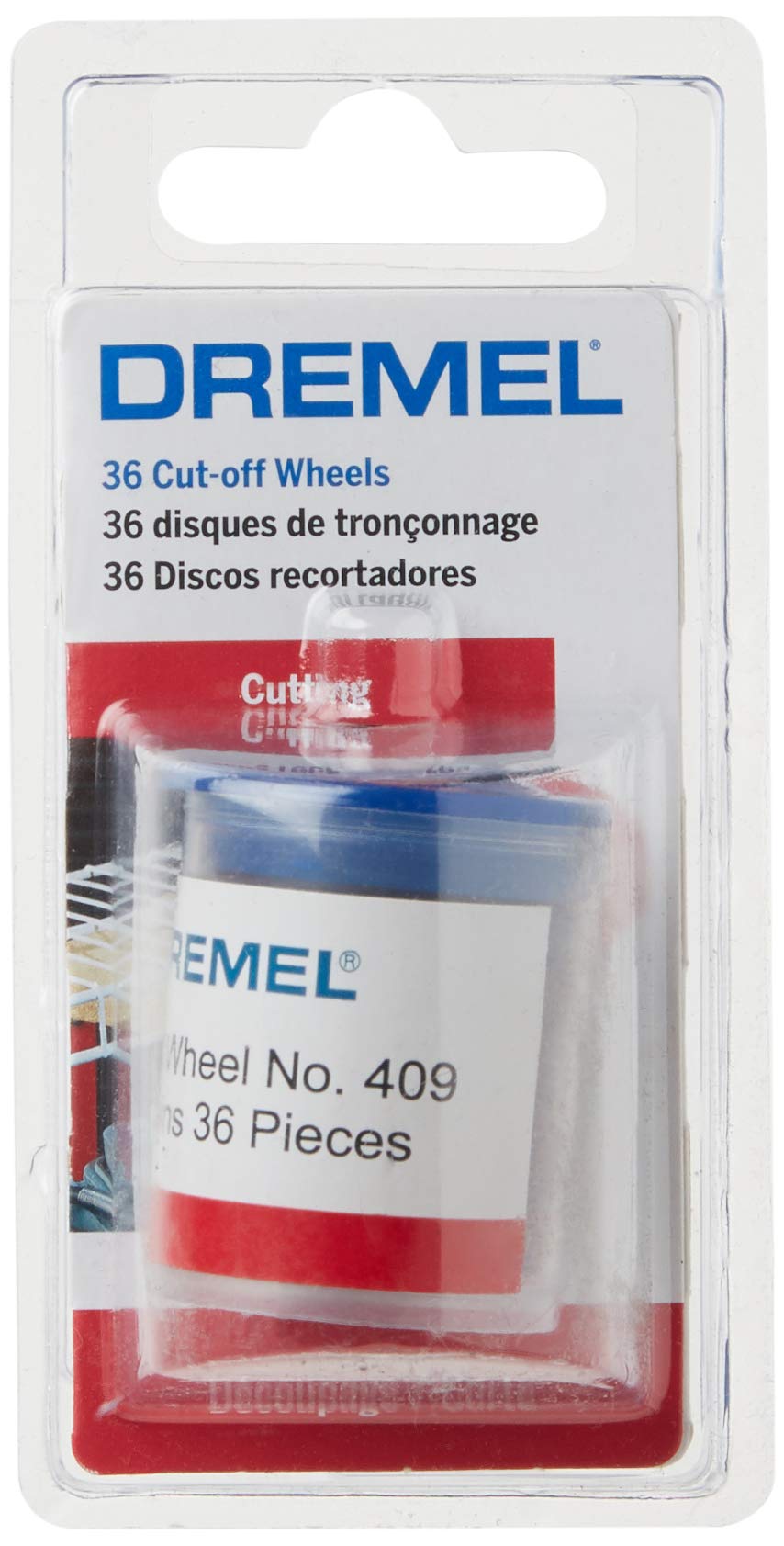 Dremel 409 Cut-Off Wheel, 15/16" (23.8 mm) Diameter, .025” (0.6mm) disc Thickness, Cutting Rotary Tool Accessory (36 Pieces)