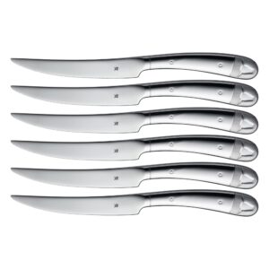 WMF 6-Piece Stainless Steel Steak Knives Set with Wooden Gift Box