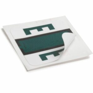 Smead BCCR Bar-Style Color-Coded Alphabetic Label, E, Label Roll, Dark Green, 500 Labels per Roll, (67075)