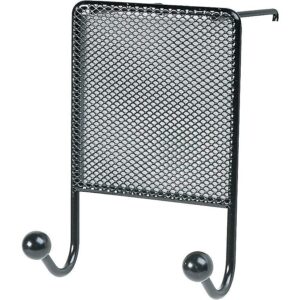 Fellowes Mesh Partition Additions Double Coat Hook, Black (75903)