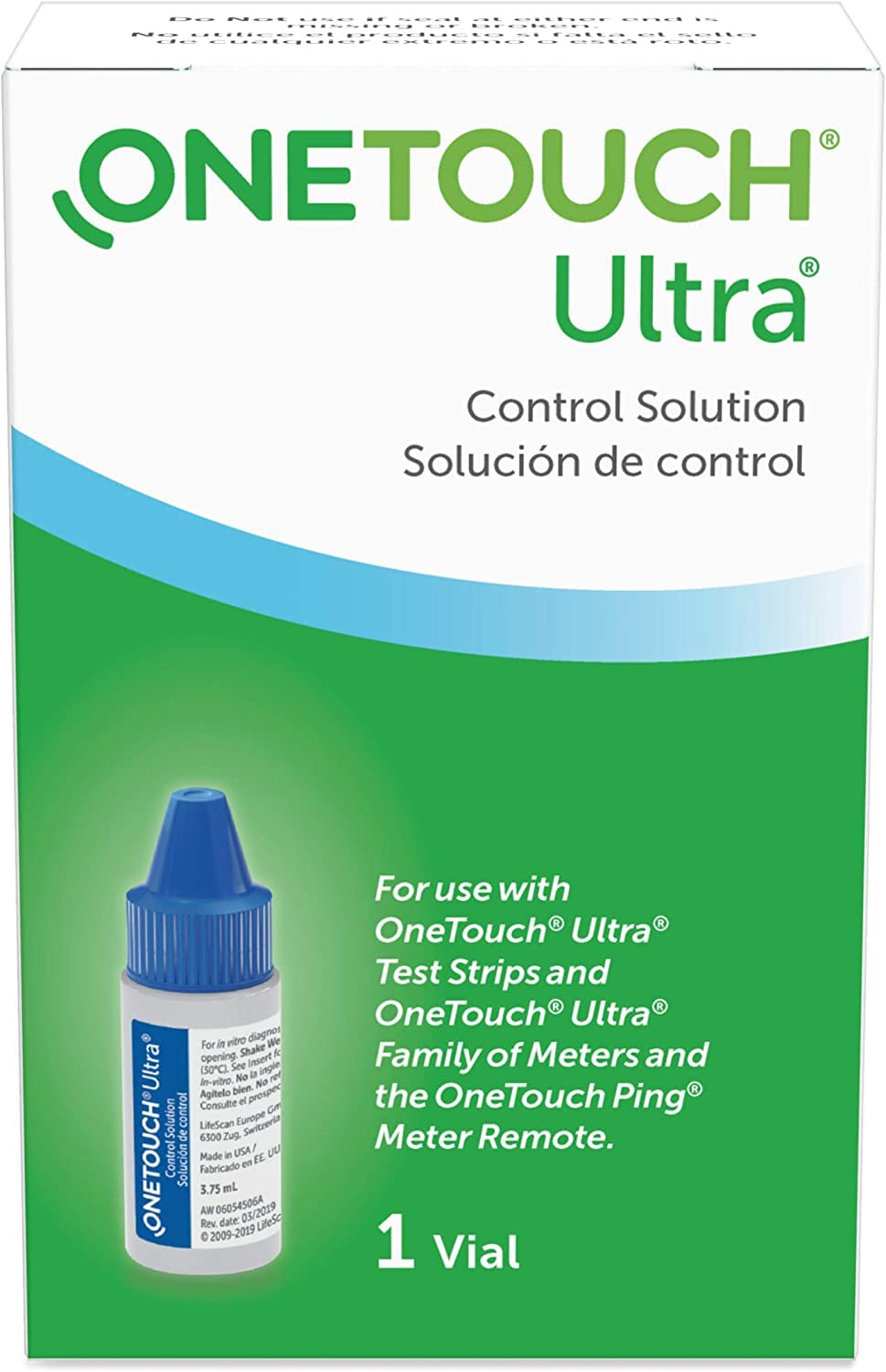 Lifescan 2 Vials Onetouch Ultra Control Solution