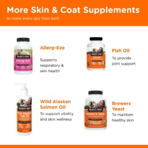 Nutri-Vet Skin & Coat Biscuits for Dogs - Tasty Dog Treat & Dog Skin and Coat Supplement - Small Sized Biscuit - Omega-3 and Biotin Dog Treat - 16 oz