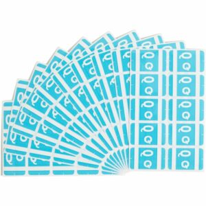 Smead Alphaz ACCS Color-Coded Alphabetic Label, Q, Light Blue, 100 Labels Per Pack (67187)