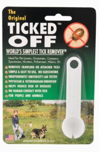 ticked off pets tick remover, white