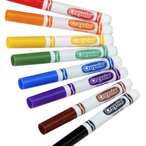 Crayola Broad Line Markers, School Supplies, Colors may vary, 8 Count