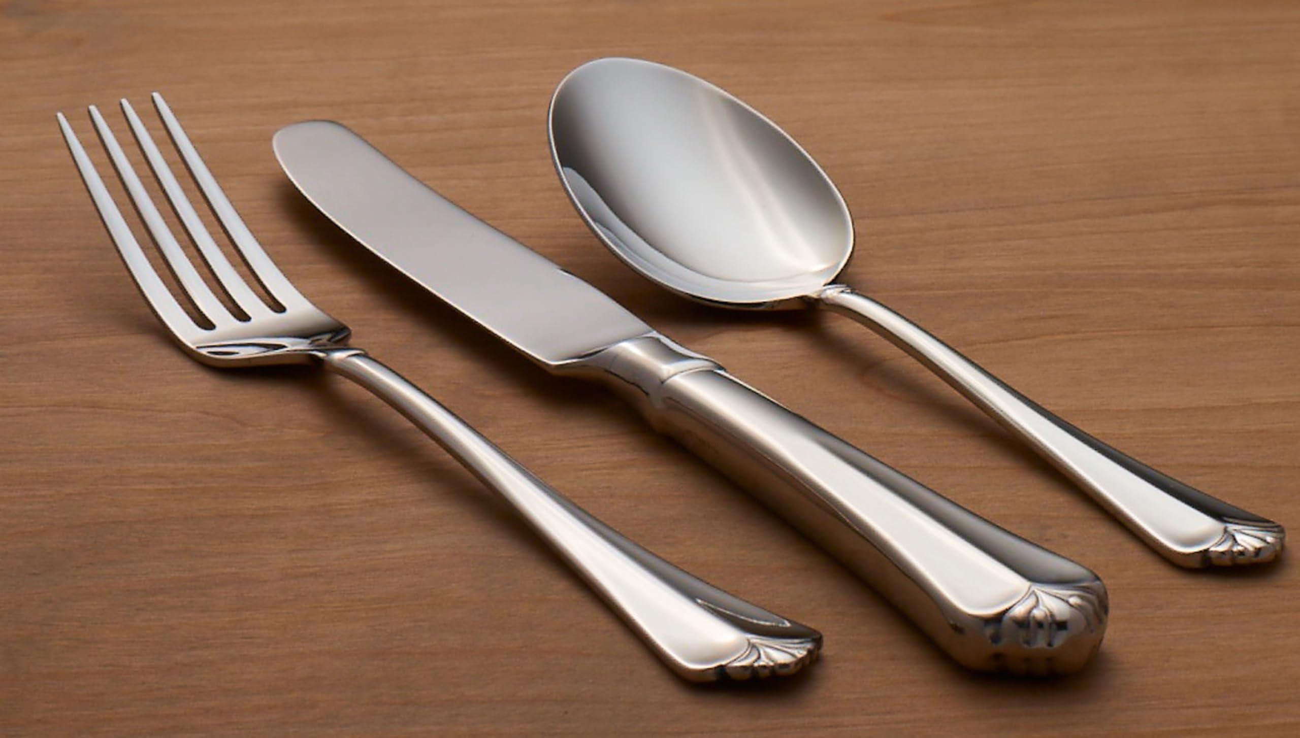 Oneida Golden Juilliard 5 Piece Fine Flatware Set, 18/10 Stainless, Service for 1,Silver