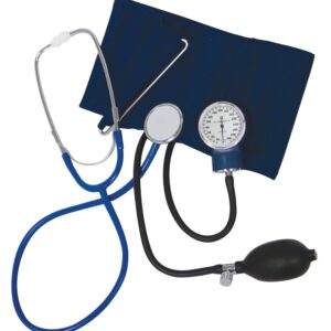 Lumiscope Stethoscope and Blood Pressure Cuff Set - Includes Aneroid Sphygmomanometer, Manual BP Monitor, Stethoscope, and Carrying Case -Adult Cuff, 100-021