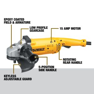 DEWALT Angle Grinder Tool, 7-Inch/9-Inch, 5.3-Horsepower (D28499X)