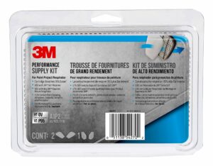 3m performance supply kit, contains 1 pair of cartridges & 2 pairs of p95 filters, replacement cartridges for 3m 6000 series, for paint project, use with any 3m bayonet mount respirator (6022p1-dc)