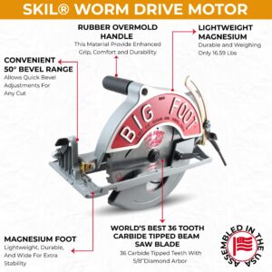 Big Foot Tools SC-1025SU BF-UG 10-1/4-Inch Wormdrive Magnesium Circular Saw w/ Skil Motor