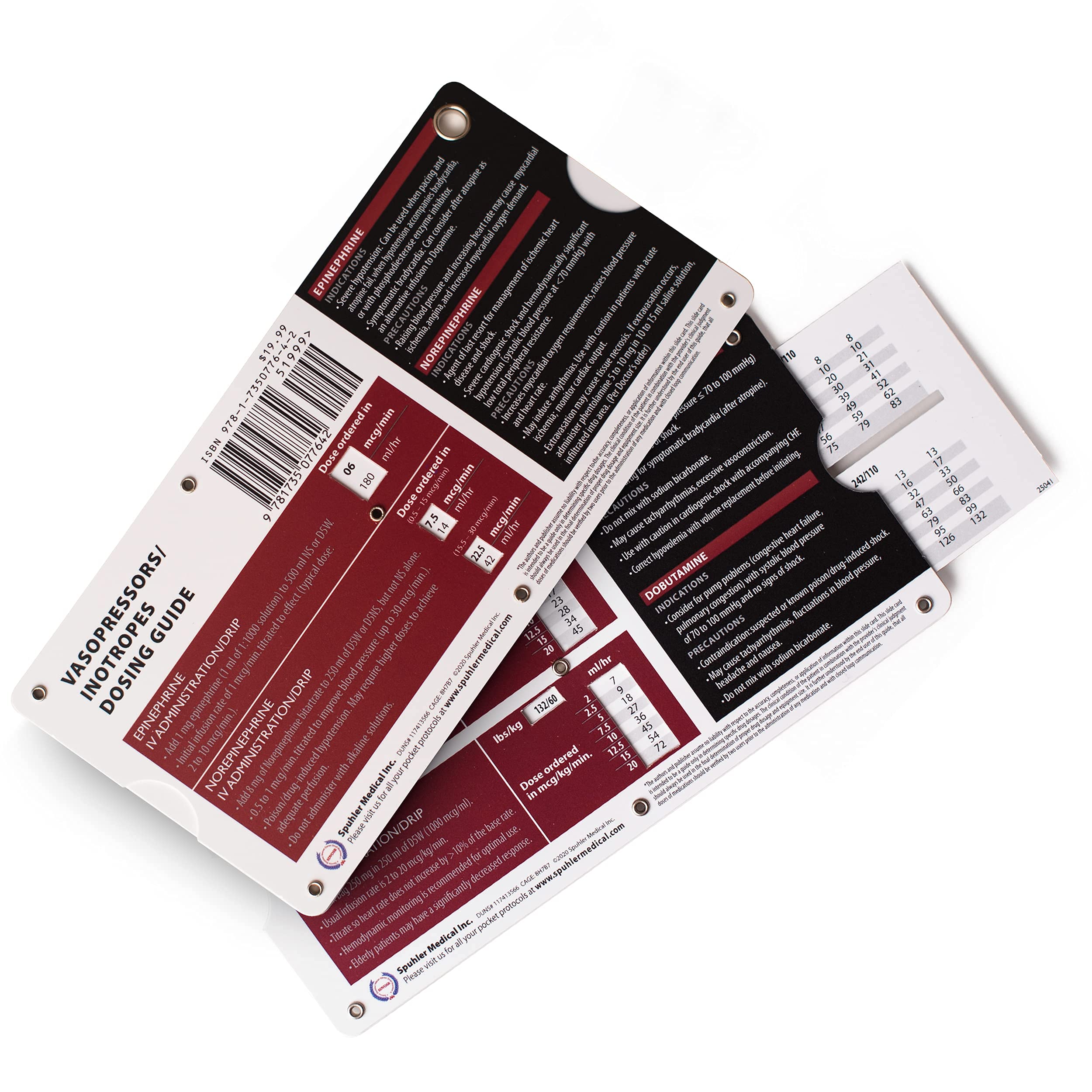 Vasopressors/Inotropes Critical IV Drip Medication Dosing Guide for Hypotension/Sepsis in Adults