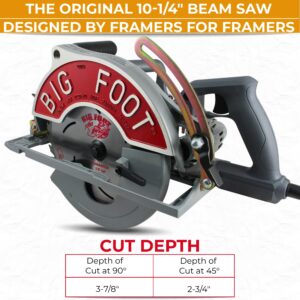 Big Foot Tools SC-1025SU BF-UG 10-1/4-Inch Wormdrive Magnesium Circular Saw w/ Skil Motor