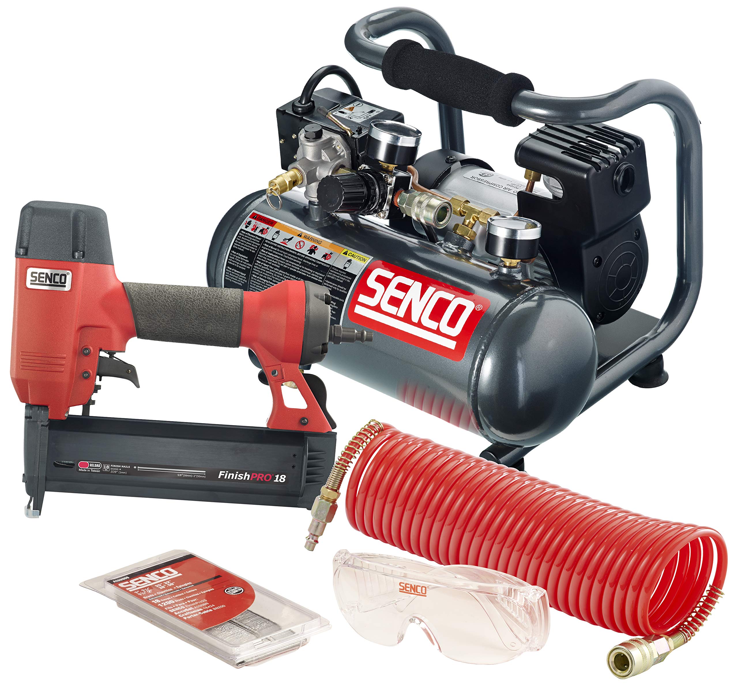 Senco PC0947 18-Gauge Brad Nailer Compressor Combo Kit