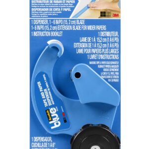 ScotchBlue Painter's Tape and Paper Dispenser, Applies Masking Paper with Painter’s Tape to Protect and Cover Surfaces, Tape Dispenser Includes Plastic Blade, Fits 12 Inch Masking Paper