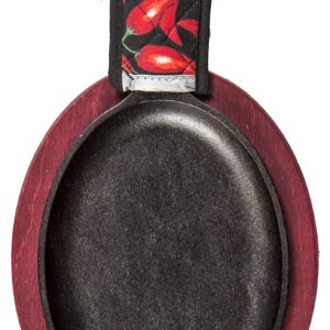 Lodge LFSR3 Cast Iron Fajita Set, Pre-Seasoned