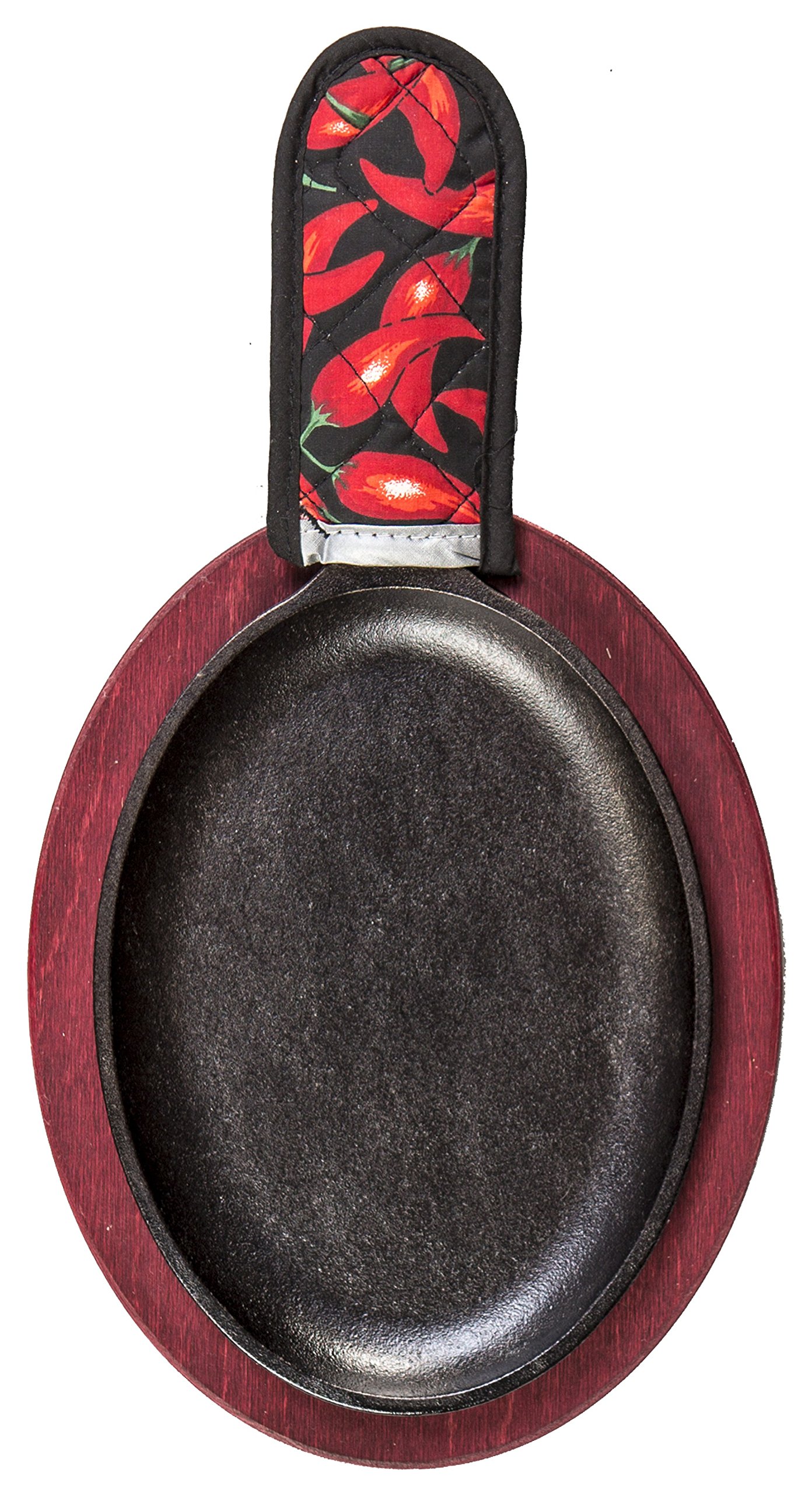 Lodge LFSR3 Cast Iron Fajita Set, Pre-Seasoned