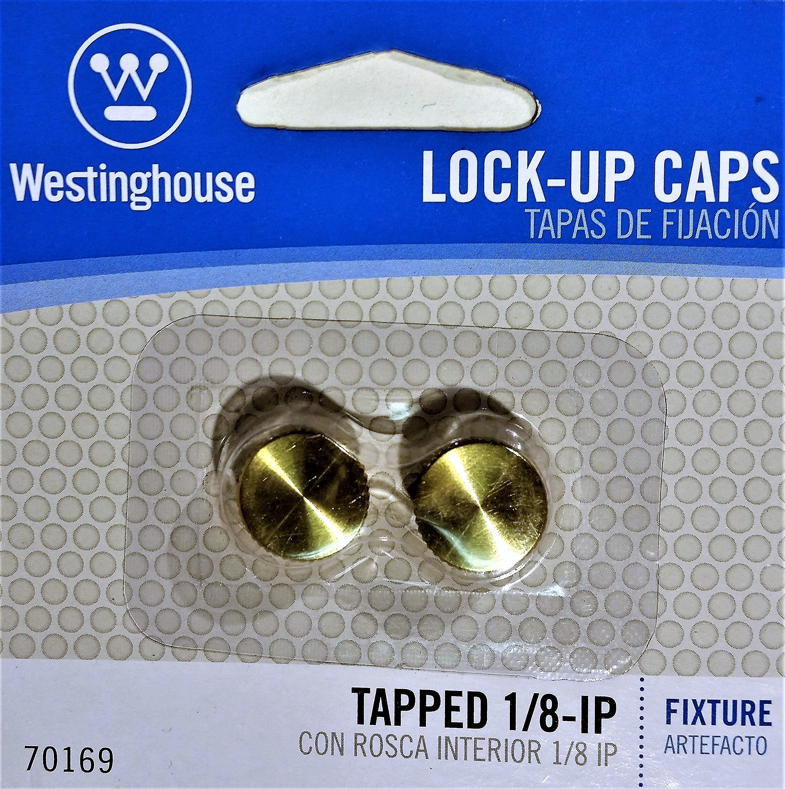 Westinghouse Lamp Lock-Up Caps, Brass