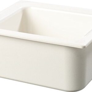 Carlisle FoodService Products CM110102 Coldmaster ABS Standard Half-Size Food Pan, 6 quart Capacity, 12.73" x 10.36" x 5.59", White