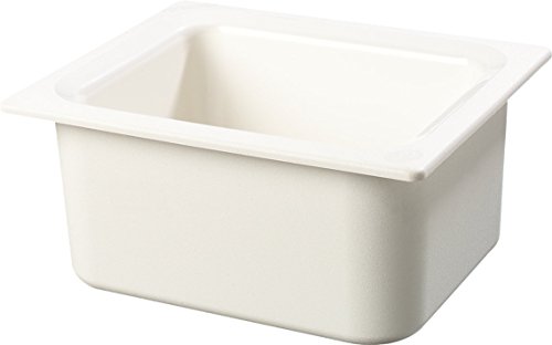 Carlisle FoodService Products CM110102 Coldmaster ABS Standard Half-Size Food Pan, 6 quart Capacity, 12.73" x 10.36" x 5.59", White