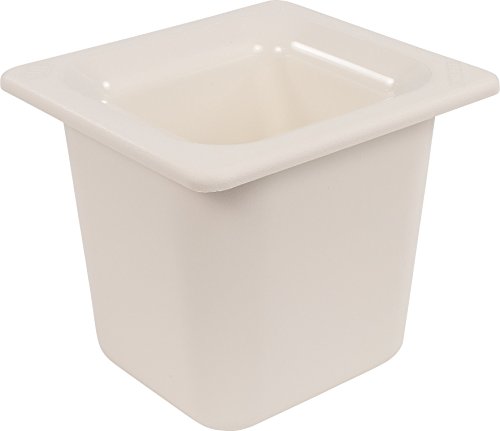 CFS CM110402 Coldmaster ABS Standard Sixth-Size Food Pan, 1.6 qt. Capacity, 6.84" x 6.25" x 5.91", White