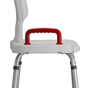 NOVA Medical Bath Seat with Back & Red Safety Handle